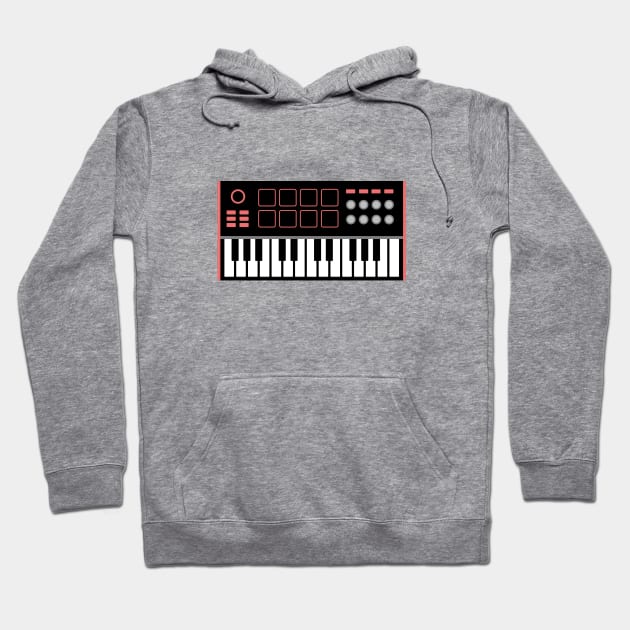 MIDI Keyboard Hoodie by Hobbies Design